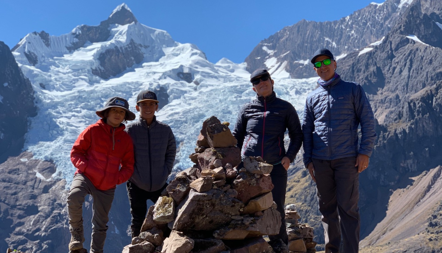Peru mountain family trek
